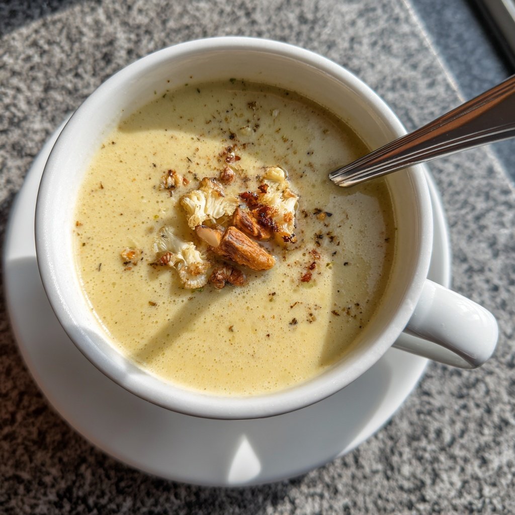 Blumenkohlsuppe mit Ingwer