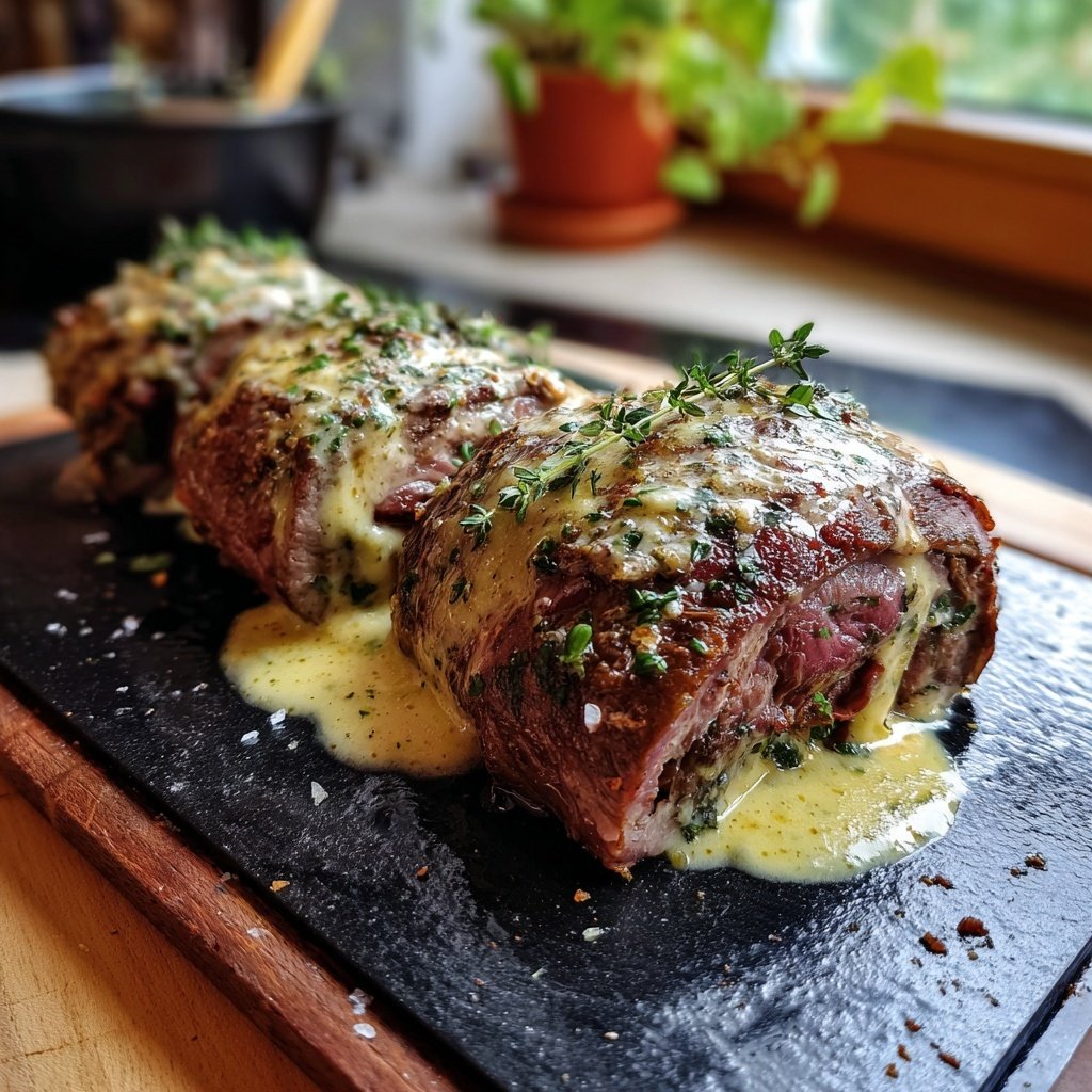 Hausmannskost Rinderrouladen mit Rahmsoße