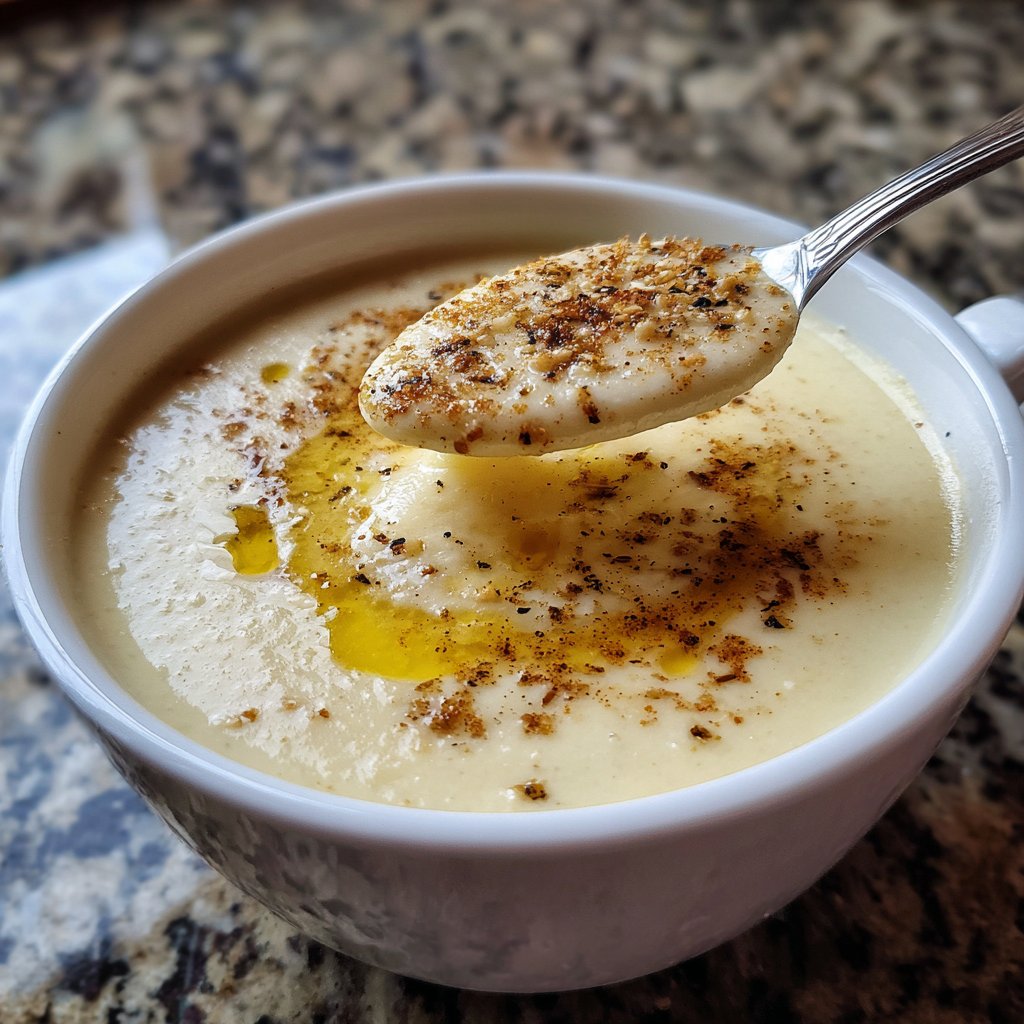 Blumenkohlsuppe mit Muskatnuss