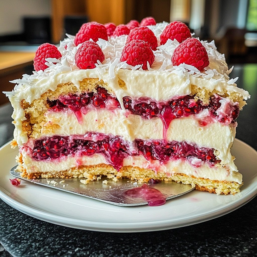 Raffaello-Himbeer-Torte