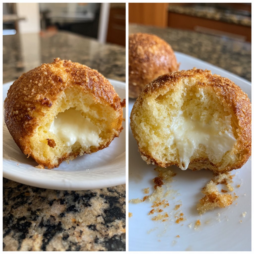 Quarkbällchen mit Joghurtteig