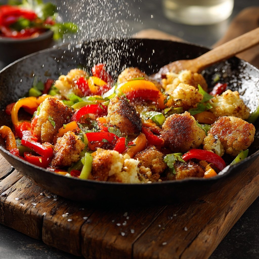 Blumenkohl Pfanne Asiatisch