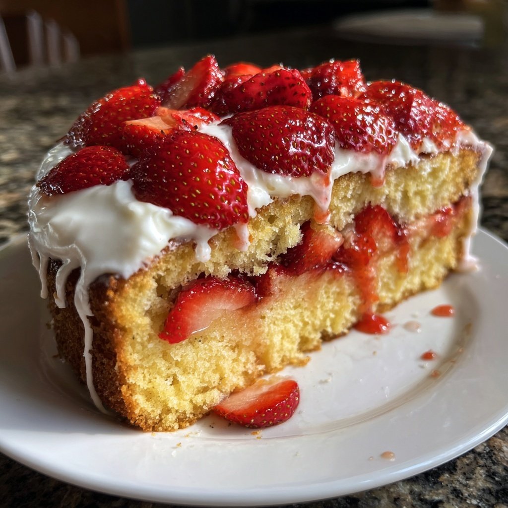 Erdbeerkuchen Leicht