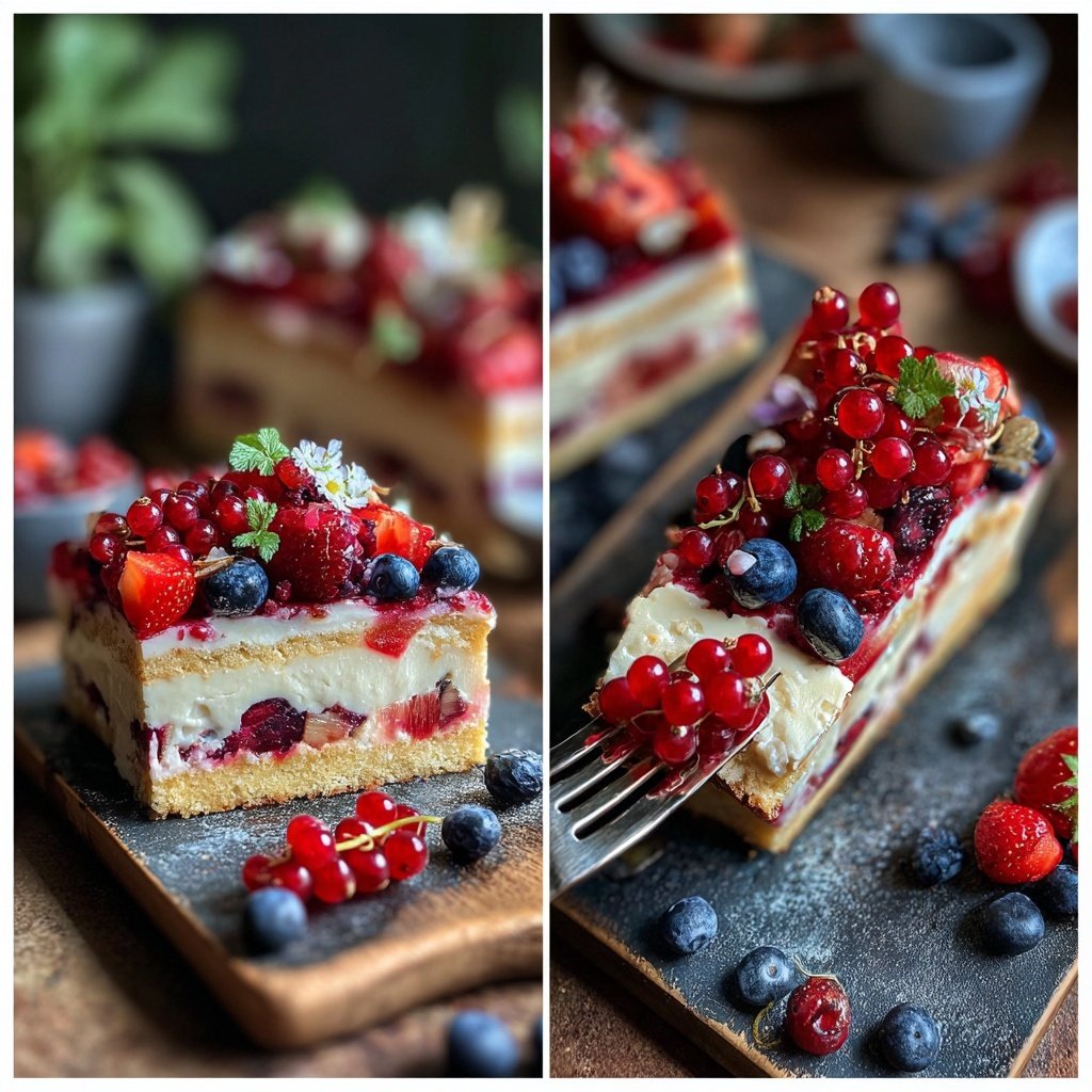 Erdbeerkuchen Mit Beerenmix