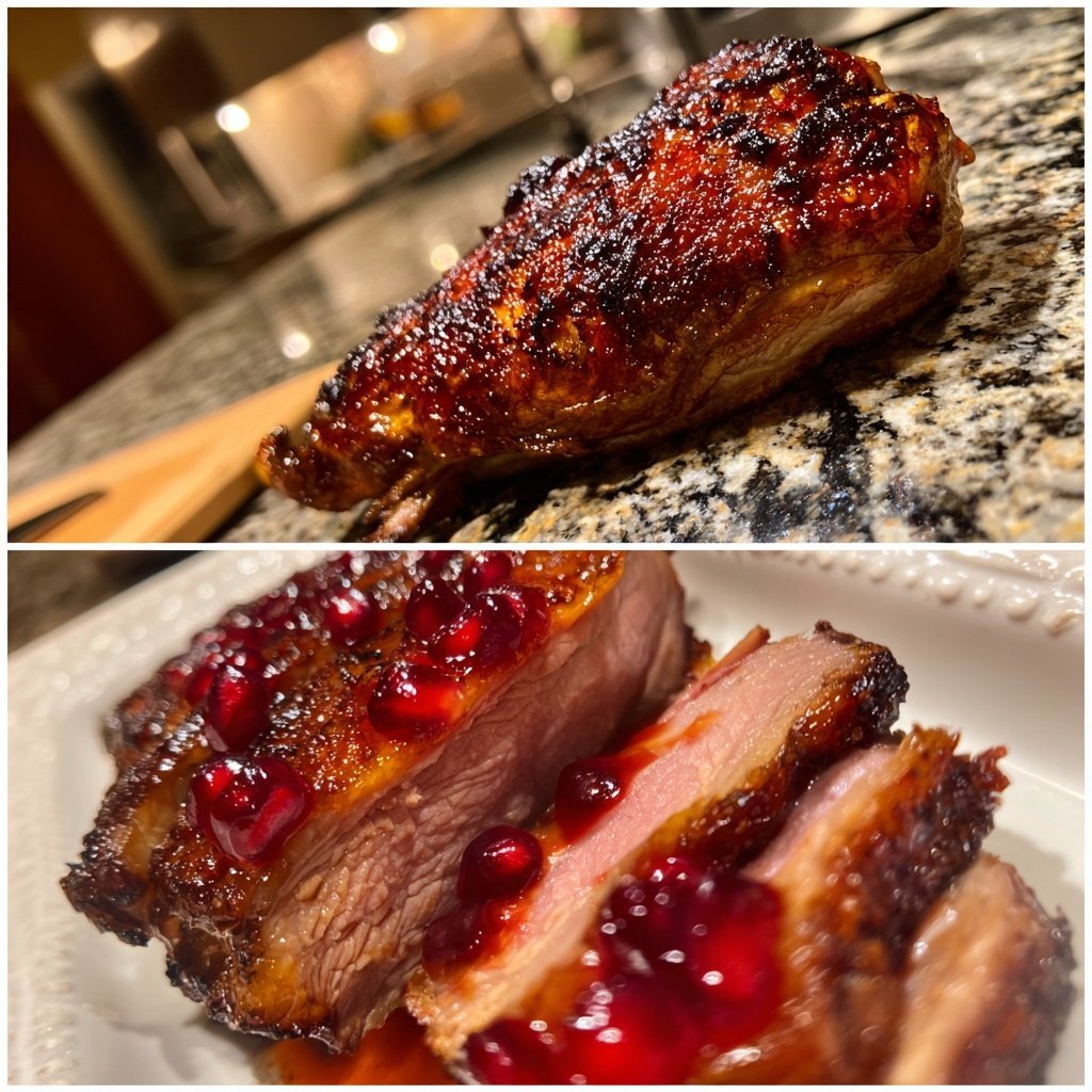 Entenbrust mit Granatapfeljus