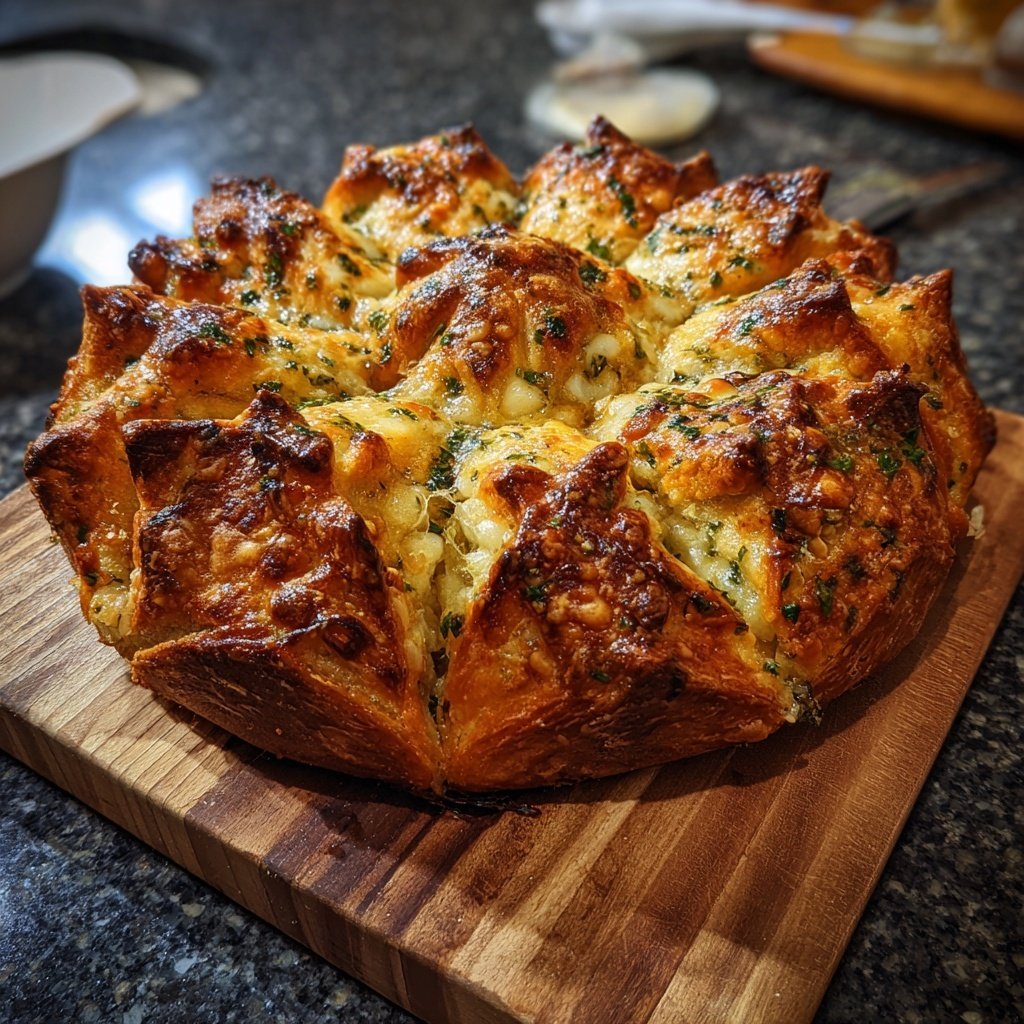 Zupfbrot Mit Käsefüllung